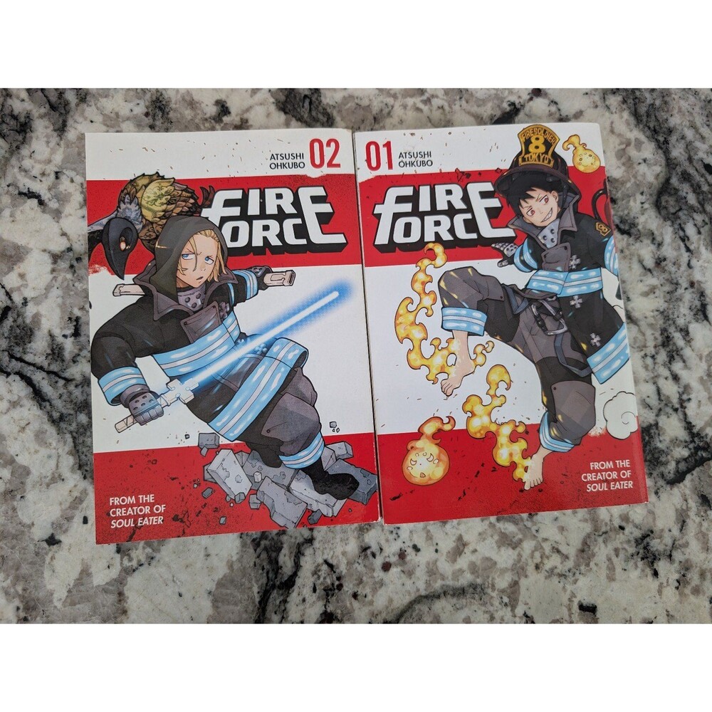 Fire Force Lot of 2 Manga Books Volume 1 And 2 by Atsushi Ohkubo (English)